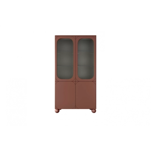 Witryna Sonatia II do salonu 100 cm - burgund